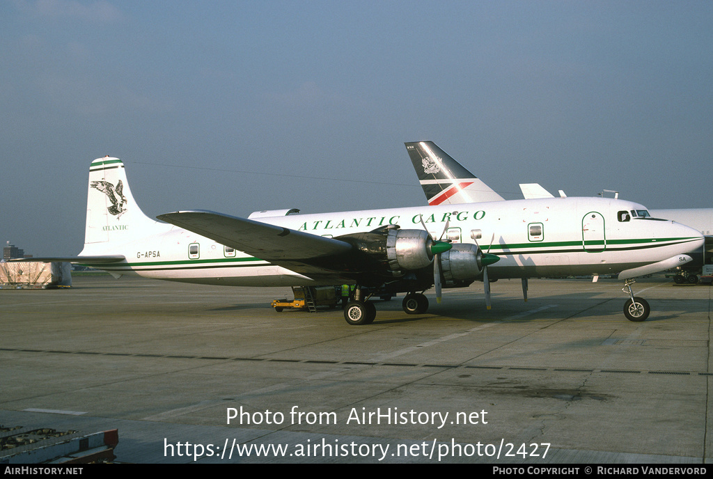 Aircraft Photo of G-APSA | Douglas DC-6A(C) | Atlantic Cargo | AirHistory.net #2427