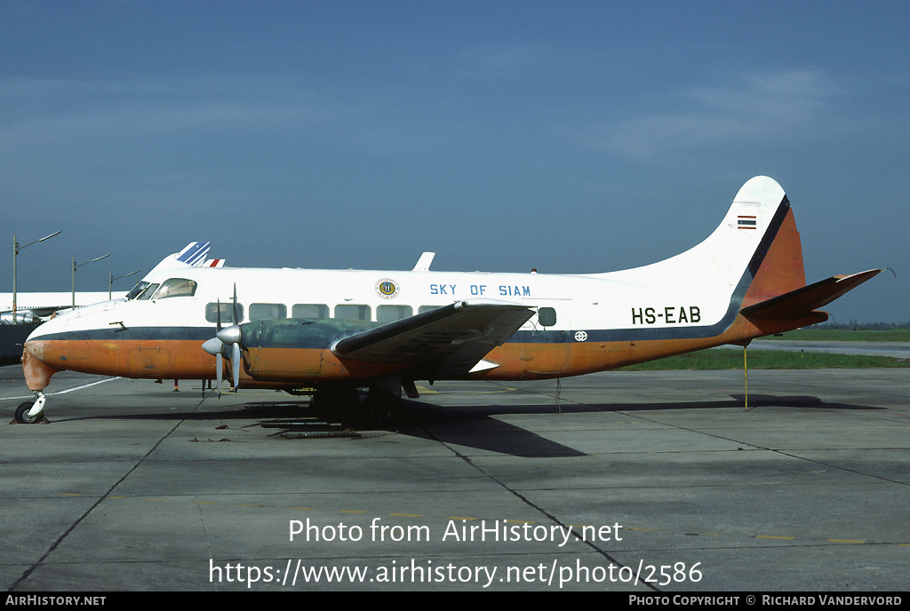 Aircraft Photo of HS-EAB | De Havilland D.H. 114 Heron 1B/C | Sky of Siam | AirHistory.net #2586