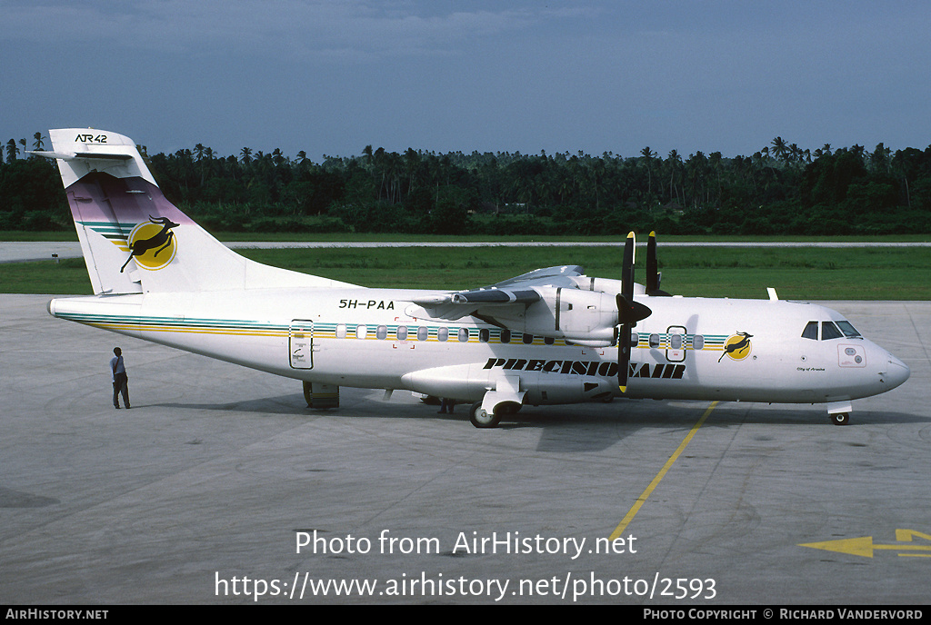 Aircraft Photo of 5H-PAA | ATR ATR-42-320 | Precision Air | AirHistory.net #2593
