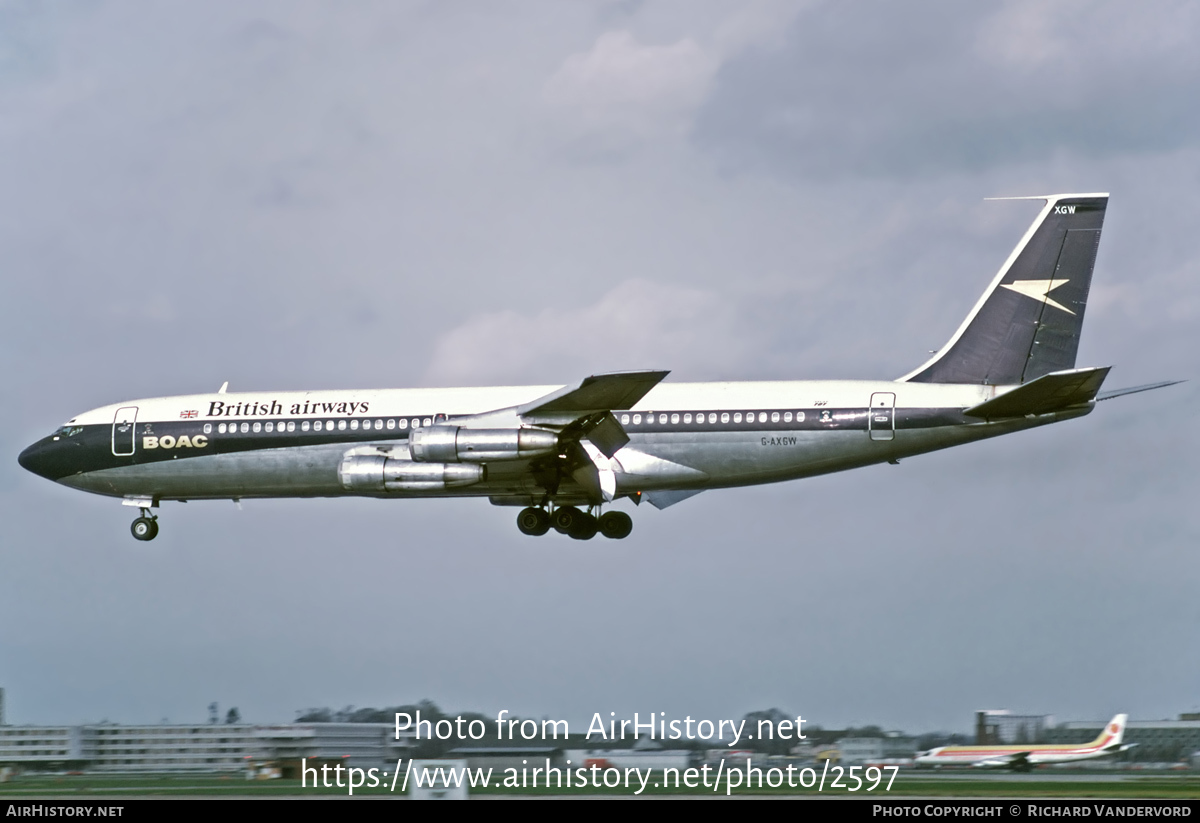 Aircraft Photo of G-AXGW | Boeing 707-336C | British Airways | AirHistory.net #2597