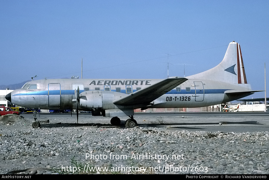 Aircraft Photo of OB-T-1326 | Convair 440-40 Metropolitan | Aero Norte | AirHistory.net #2603