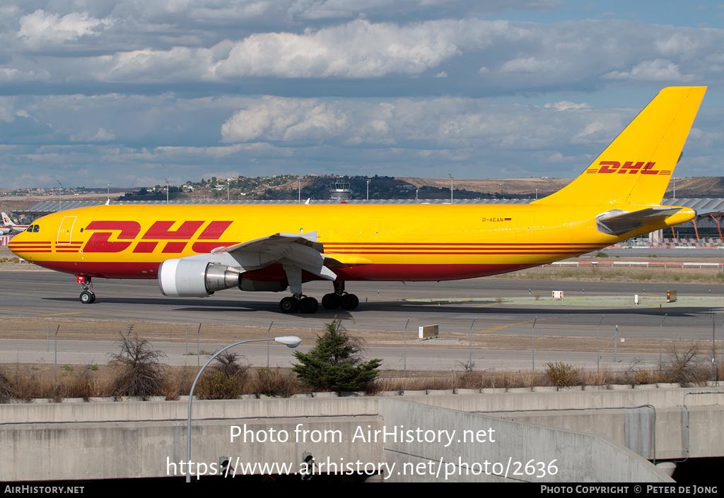 Aircraft Photo of D-AEAN | Airbus A300B4-622R(F) | DHL International | AirHistory.net #2636