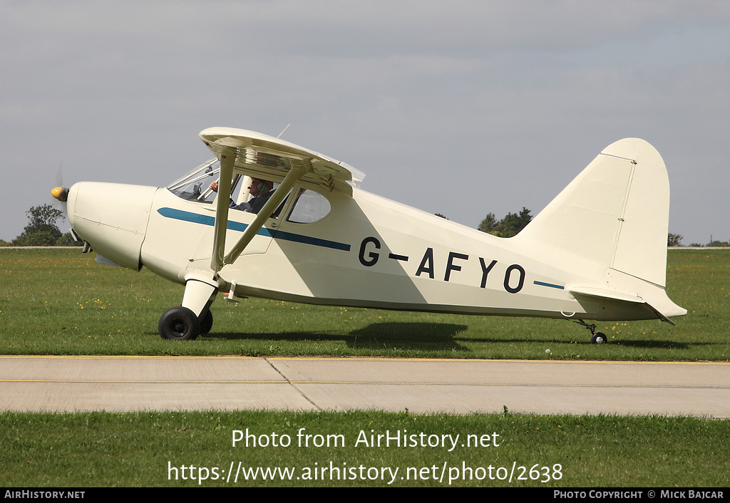 Aircraft Photo of G-AFYO | Stinson 105 HW-75 | AirHistory.net #2638