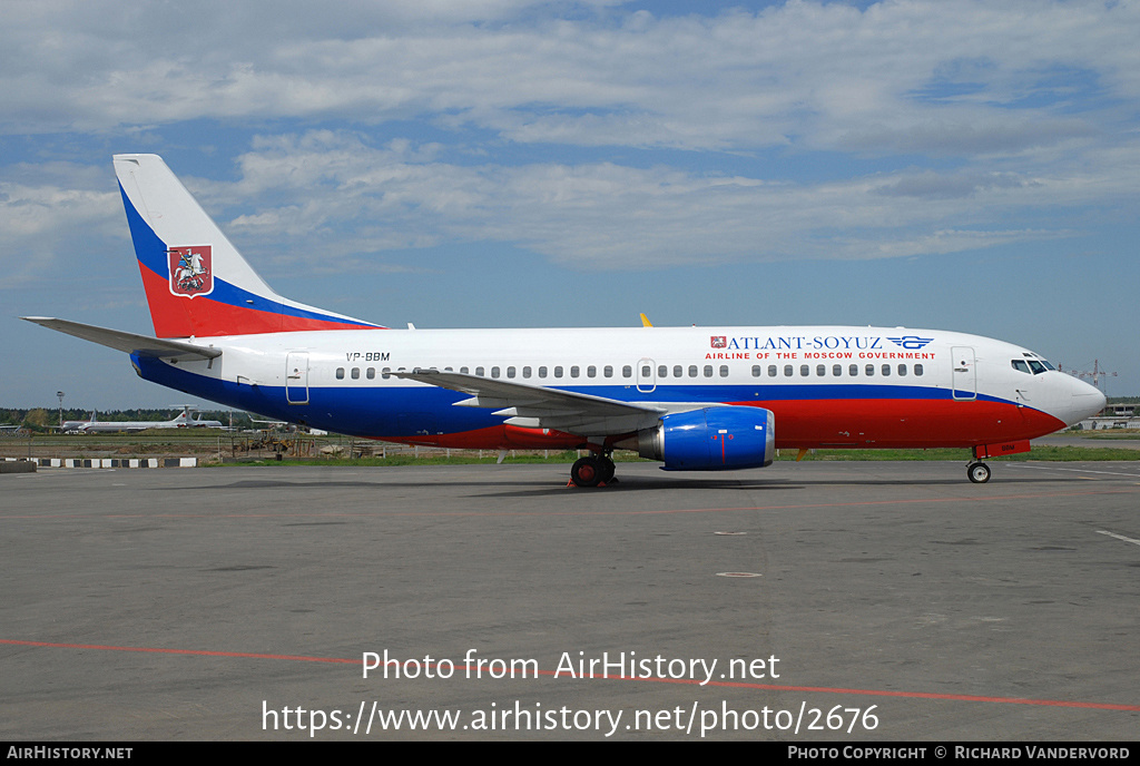 Aircraft Photo of VP-BBM | Boeing 737-347 | Atlant-Soyuz Airlines | AirHistory.net #2676