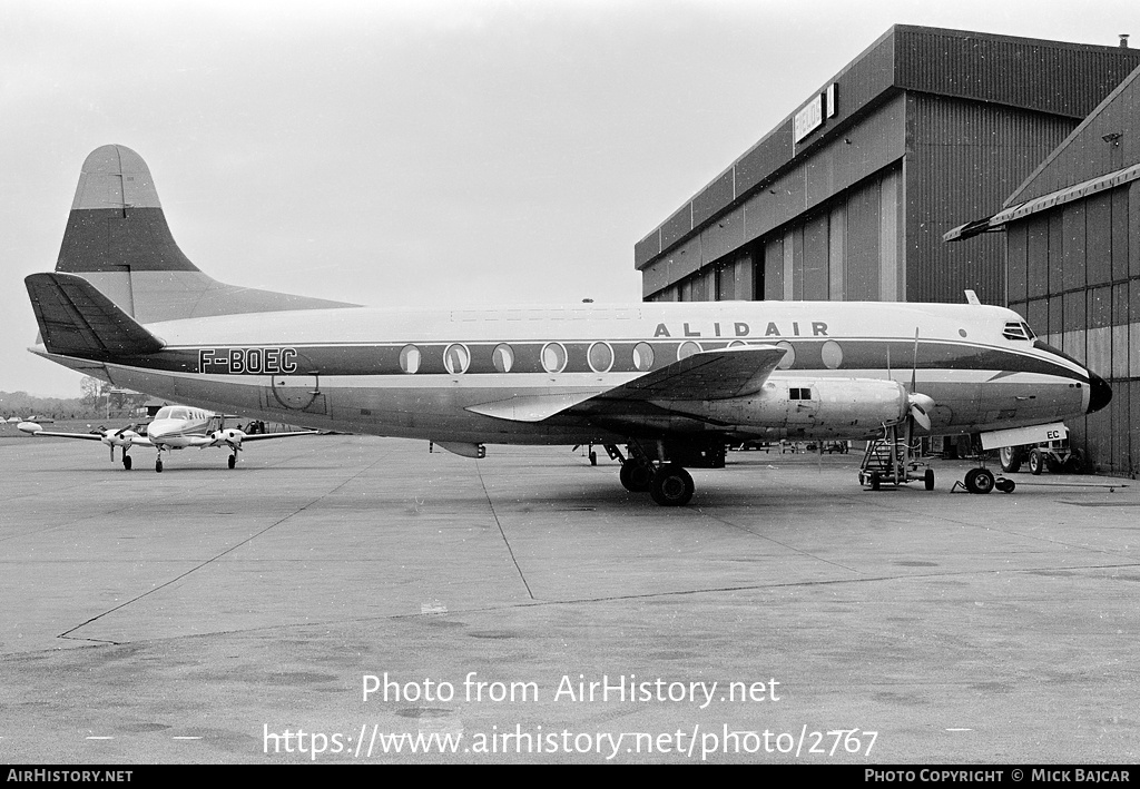 Aircraft Photo of F-BOEC | Vickers 708 Viscount | Alidair | AirHistory.net #2767