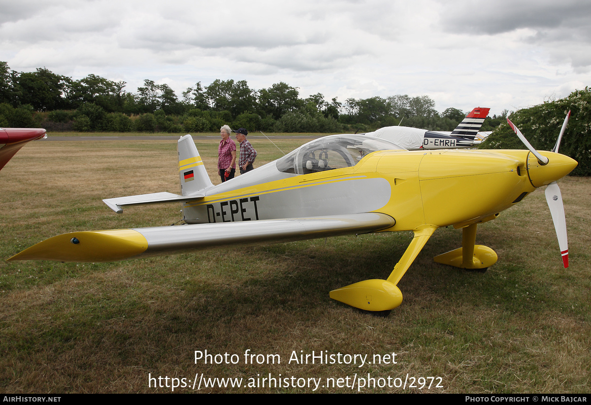 Aircraft Photo of D-EPET | Van's RV-6 | AirHistory.net #2972