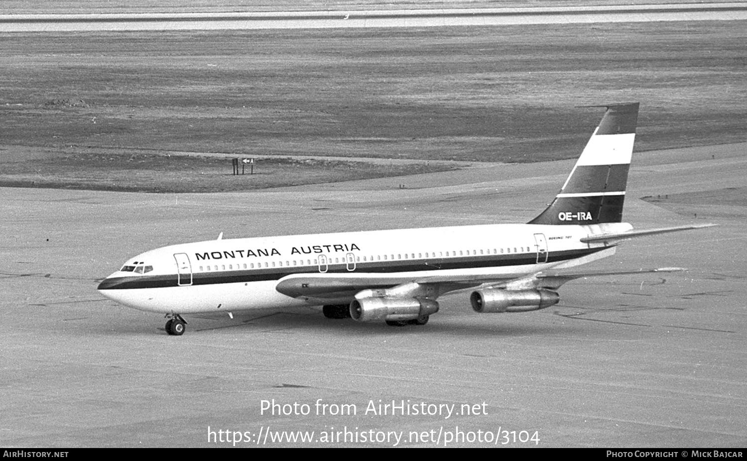 Aircraft Photo of OE-IRA | Boeing 707-138B | Montana Austria | AirHistory.net #3104