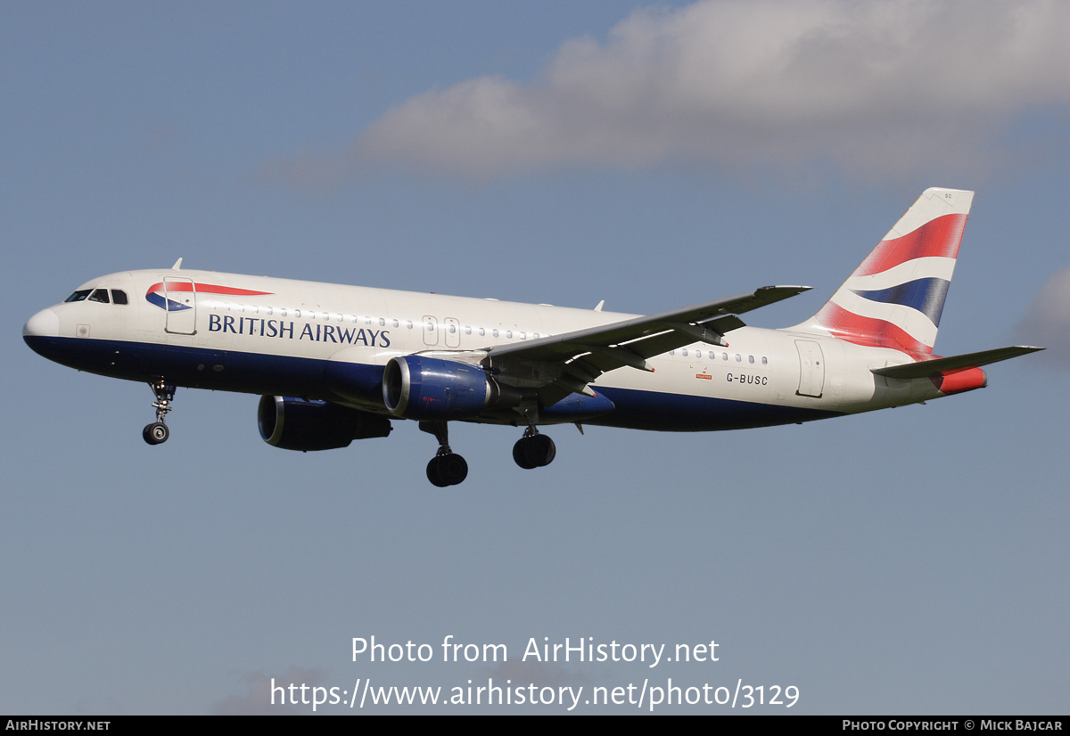 Aircraft Photo of G-BUSC | Airbus A320-111 | British Airways | AirHistory.net #3129