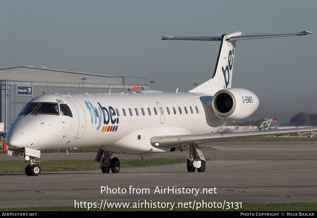 Aircraft Photo of G-EMBO | Embraer ERJ-145EU (EMB-145EU) | Flybe | AirHistory.net #3131