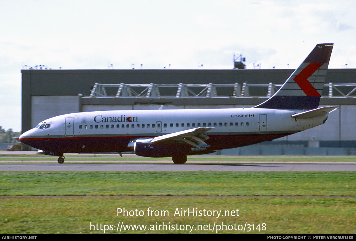 Aircraft Photo of C-GGPW | Boeing 737-275/Adv | Canadian Airlines | AirHistory.net #3148