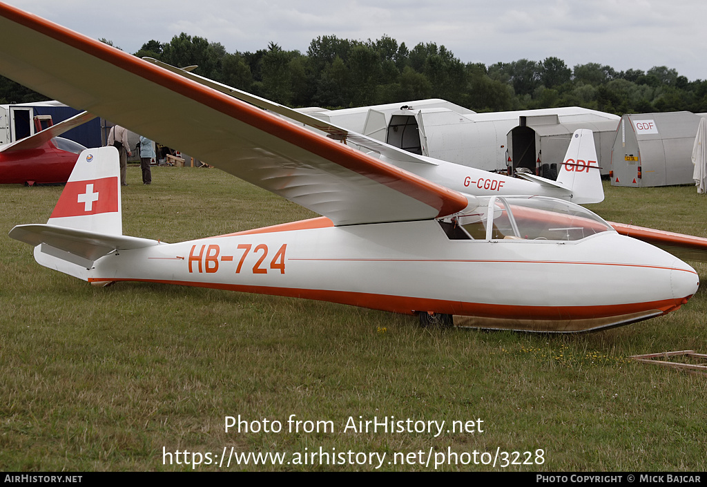 Aircraft Photo of HB-724 | Schleicher Ka-2B Rhonschwalbe | AirHistory.net #3228