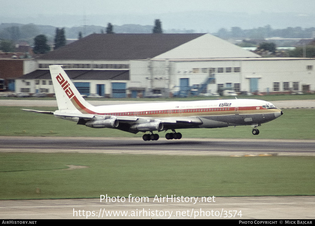 Aircraft Photo of JY-AES | Boeing 707-321C | Alia - The Royal Jordanian Airline | AirHistory.net #3574