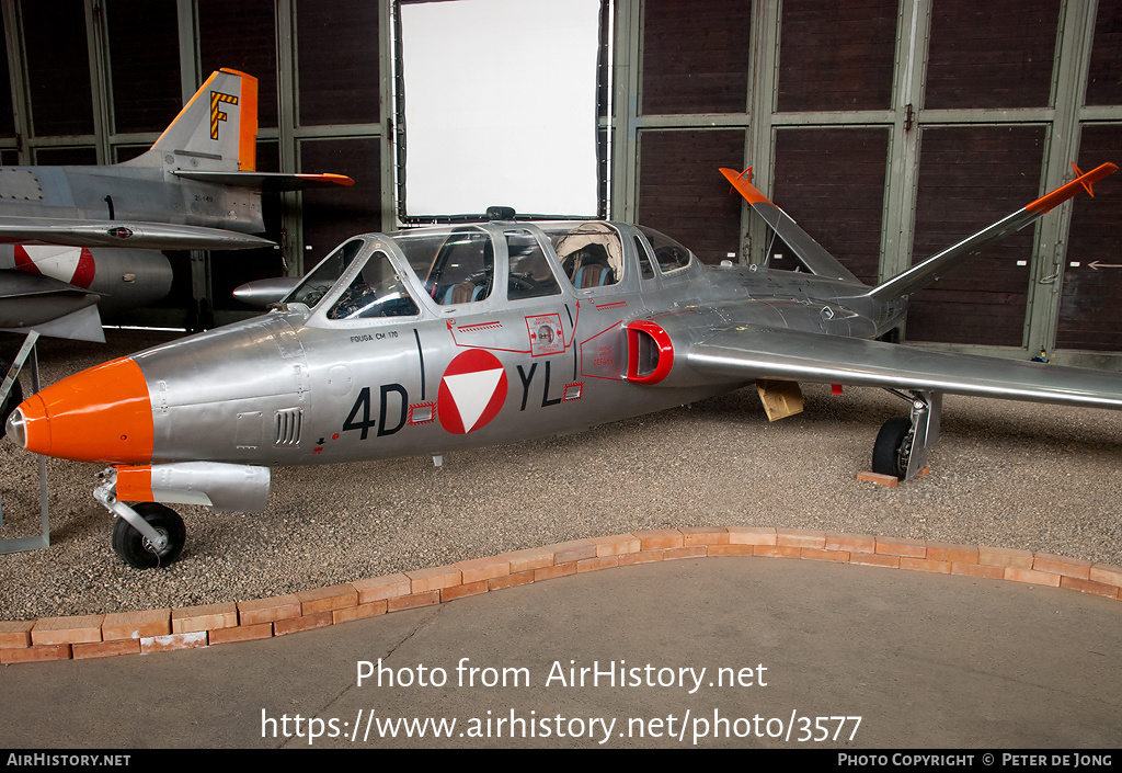 Aircraft Photo of 4D-YL | Fouga CM-170R Magister | Austria - Air Force | AirHistory.net #3577