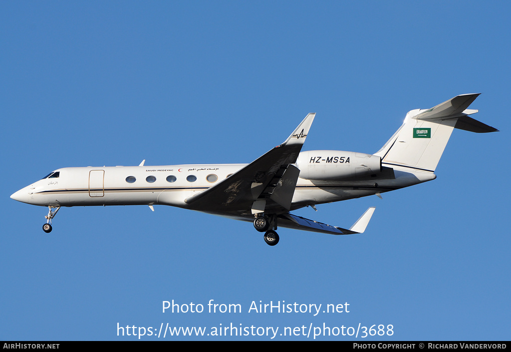 Aircraft Photo of HZ-MS5A | Gulfstream Aerospace G-V Gulfstream V | Saudi Medevac | AirHistory.net #3688