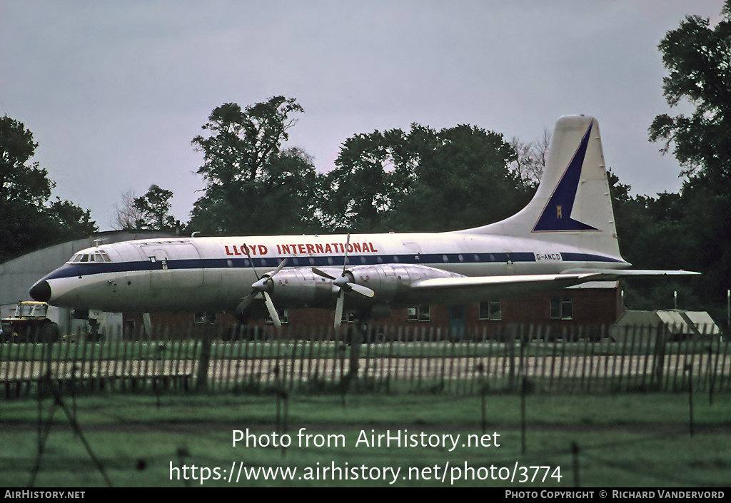 Aircraft Photo of G-ANCD | Bristol 175 Britannia 307F | Lloyd International Airways | AirHistory.net #3774