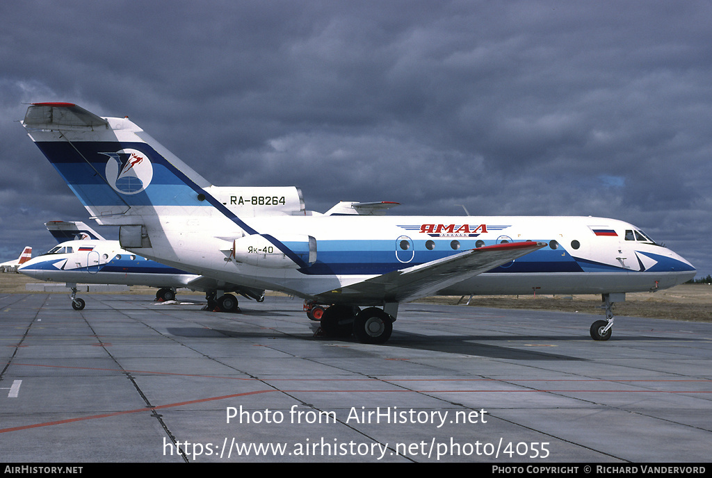 Aircraft Photo of RA-88264 | Yakovlev Yak-40K | Yamal Airlines | AirHistory.net #4055