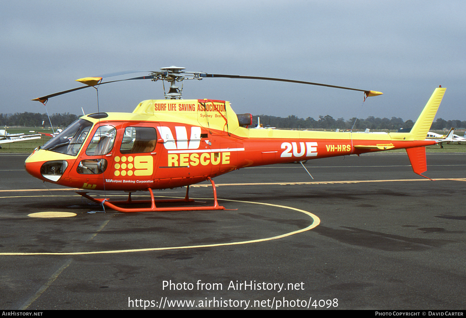 Aircraft Photo of VH-HRS | Aerospatiale AS-350B Ecureuil | Surf Life Saving Association | AirHistory.net #4098