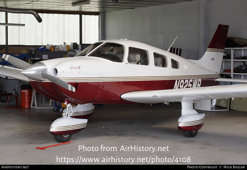 Aircraft Photo of N925WB | Piper PA-28-181 Archer III | AirHistory.net #4108