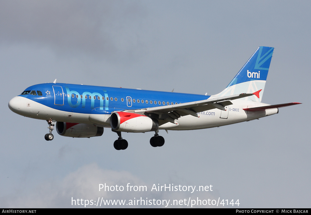 Aircraft Photo of G-DBCE | Airbus A319-131 | BMI - British Midland International | AirHistory.net #4144