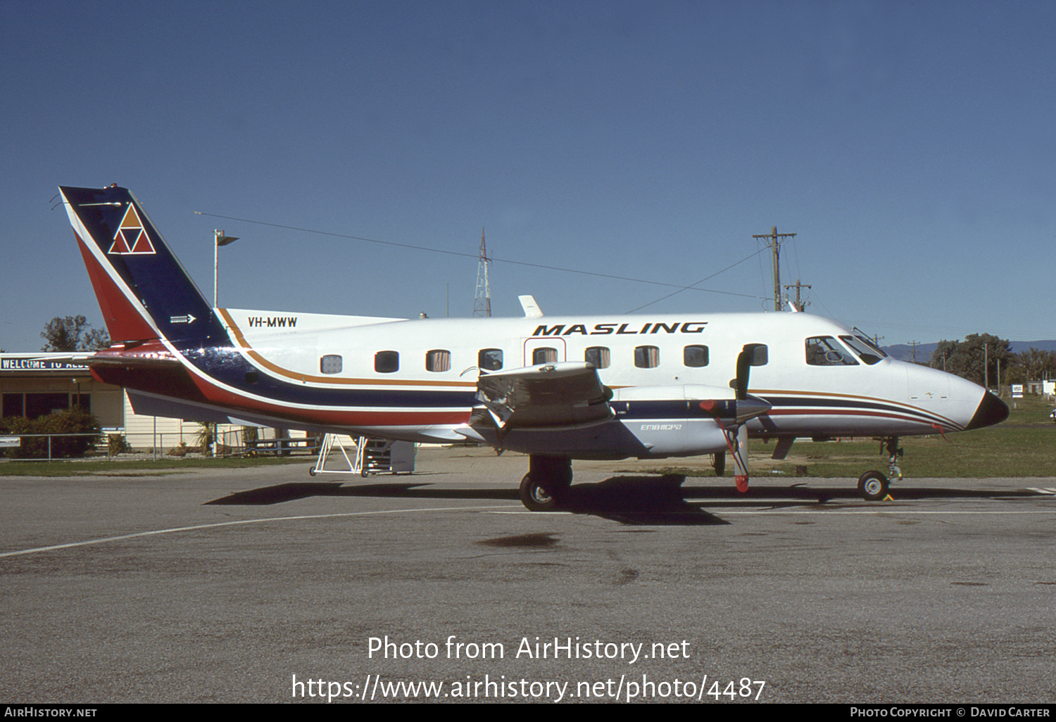 Aircraft Photo of VH-MWW | Embraer EMB-110P2 Bandeirante | Masling Airlines | AirHistory.net #4487