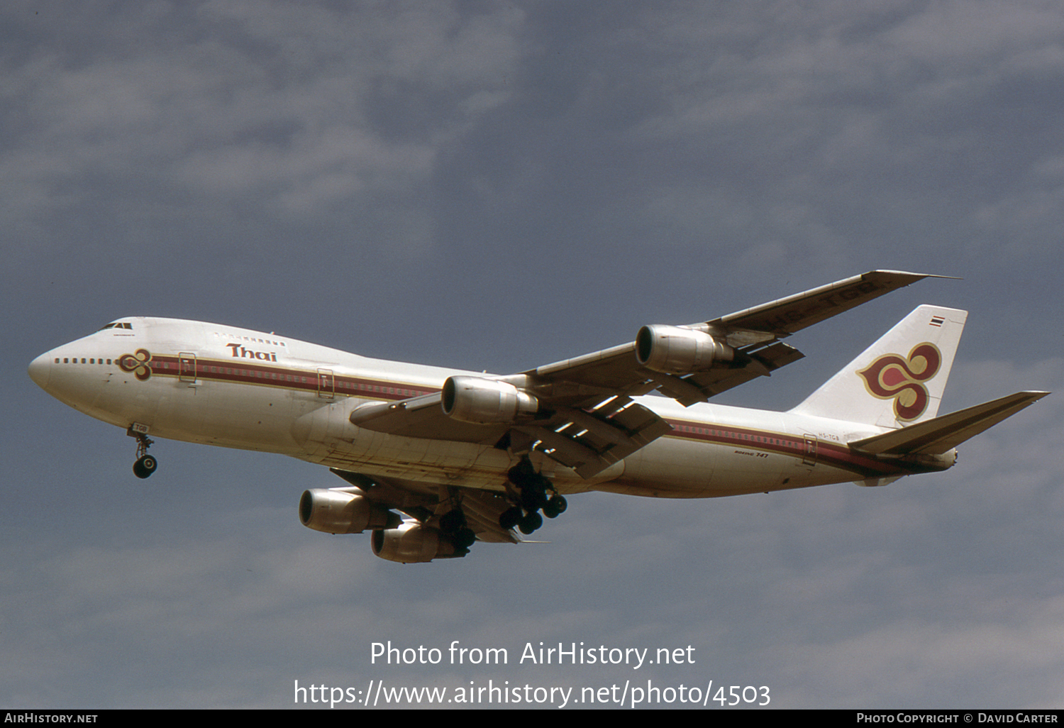 Aircraft Photo of HS-TGB | Boeing 747-2D7B | Thai Airways International | AirHistory.net #4503