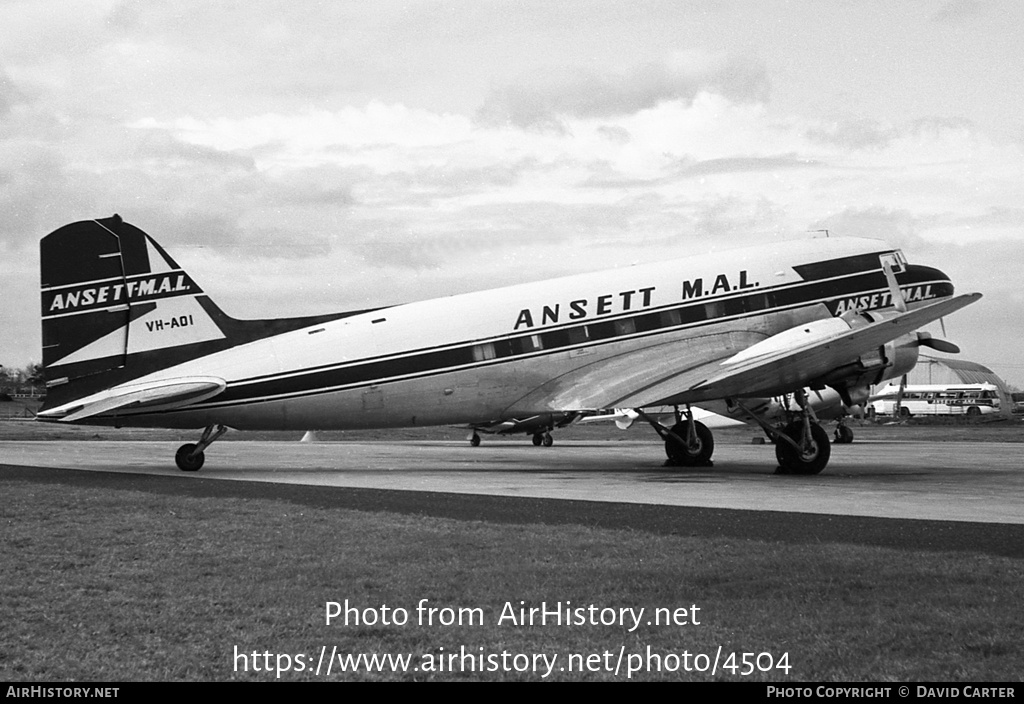 Aircraft Photo of VH-AOI | Douglas DC-3(C) | Ansett - MAL | AirHistory.net #4504