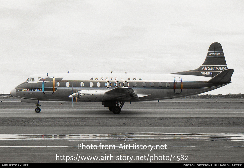 Aircraft Photo of VH-RMH | Vickers 832 Viscount | Ansett - ANA | AirHistory.net #4582