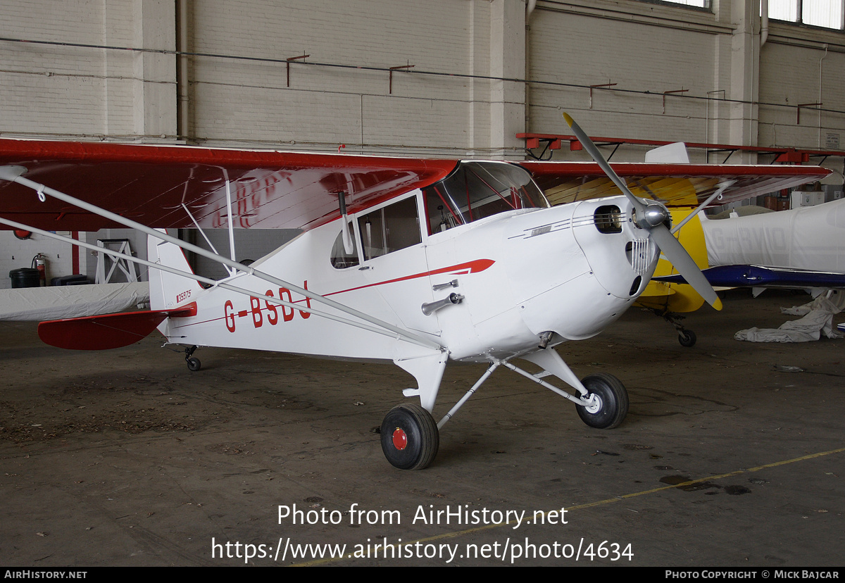 Aircraft Photo of G-BSDJ | Piper J-4E Cub Coupe | AirHistory.net #4634