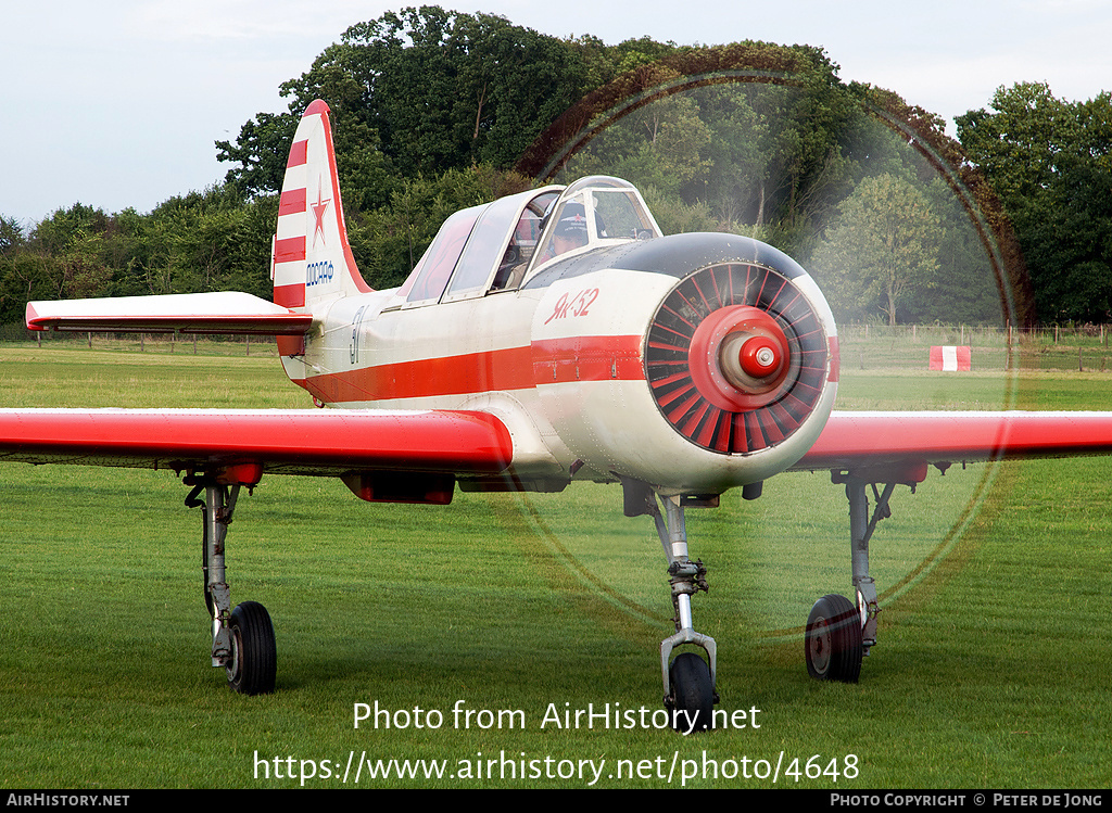 Aircraft Photo of G-YAKV / 31 blue | Yakovlev Yak-52 | Soviet Union - DOSAAF | AirHistory.net #4648