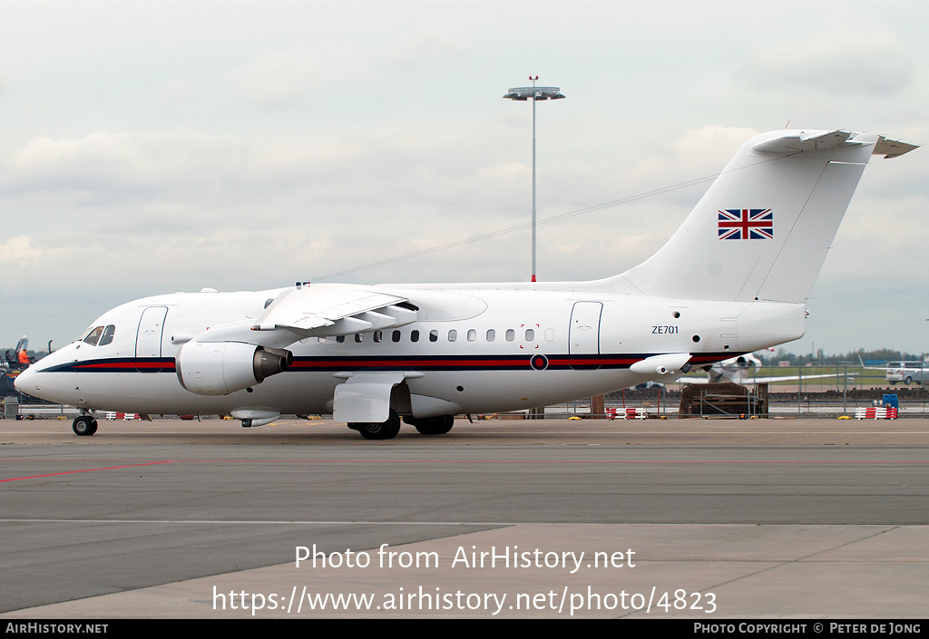 Aircraft Photo of ZE701 | British Aerospace BAe-146 CC.2 | UK - Air Force | AirHistory.net #4823