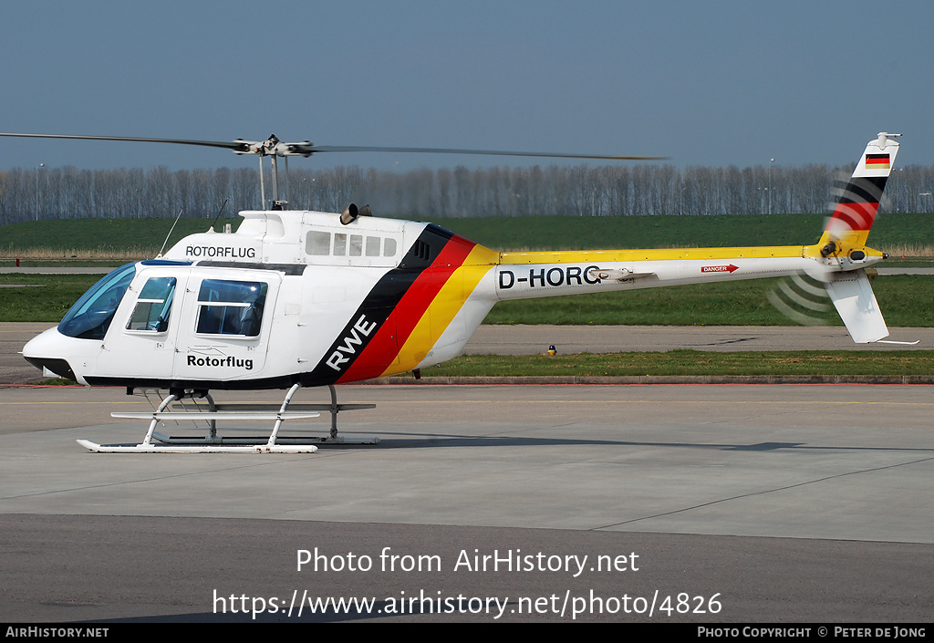 Aircraft Photo of D-HORG | Bell AB-206B JetRanger II | Rotorflug | AirHistory.net #4826