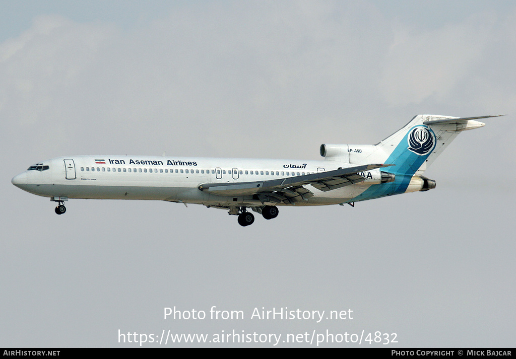 Aircraft Photo of EP-ASD | Boeing 727-228/Adv | Iran Aseman Airlines | AirHistory.net #4832