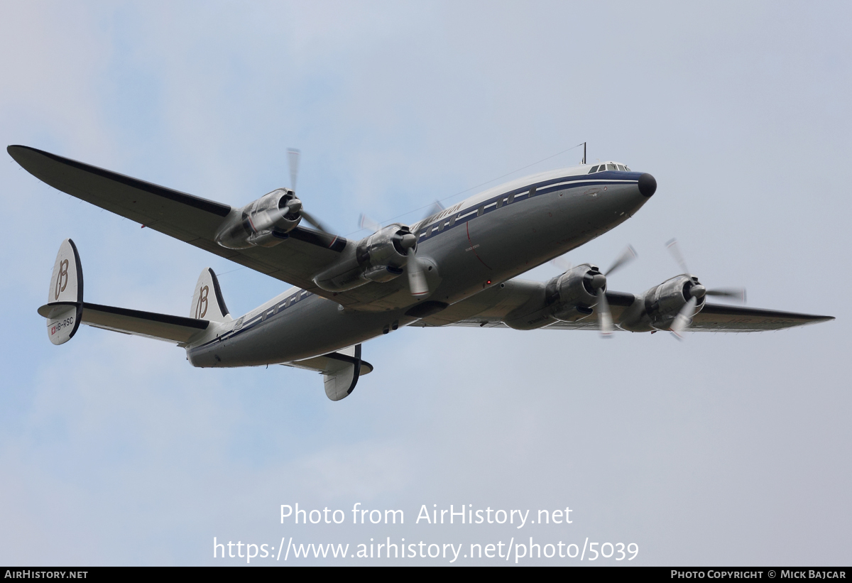 Aircraft Photo of HB-RSC | Lockheed L-1049F Super Constellation | Breitling | AirHistory.net #5039