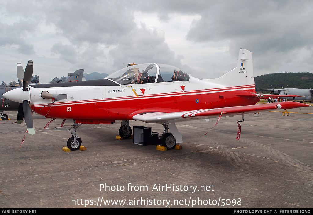 Aircraft Photo of M50-19 | Pilatus PC-7 MkII | Malaysia - Air Force | AirHistory.net #5098