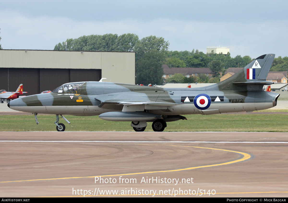 Aircraft Photo of G-BXFI / WV372 | Hawker Hunter T7 | UK - Air Force | AirHistory.net #5140