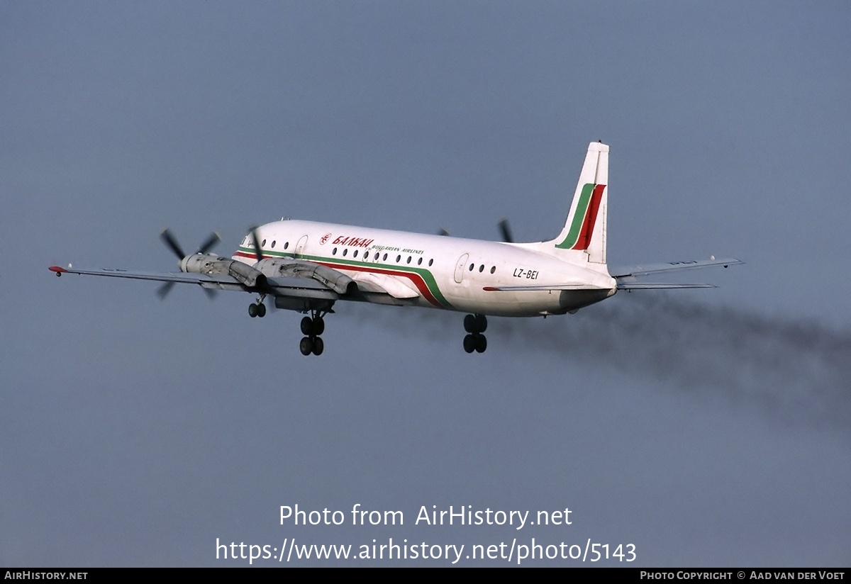 Aircraft Photo of LZ-BEI | Ilyushin Il-18V | Balkan - Bulgarian Airlines | AirHistory.net #5143