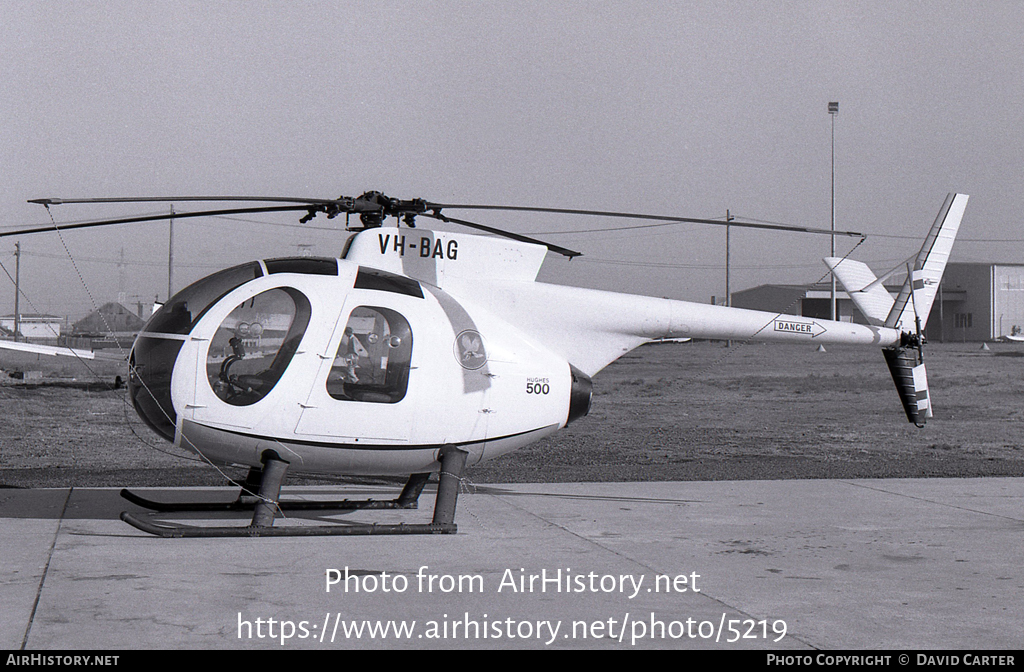 Aircraft Photo of VH-BAG | Hughes 500C (369HS) | AirHistory.net #5219