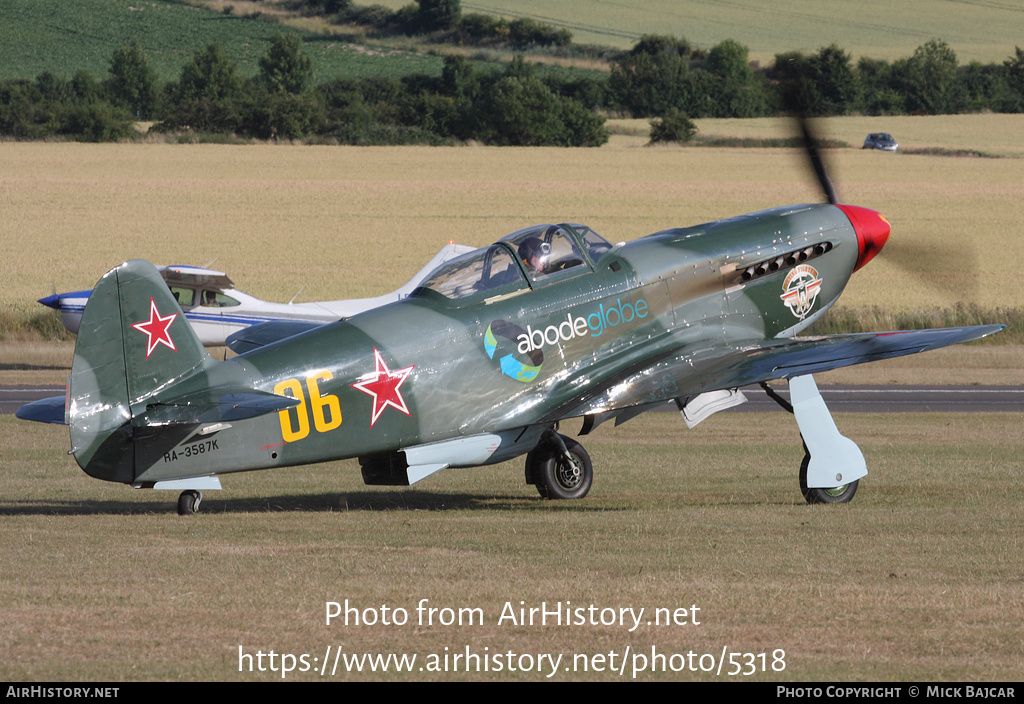 Aircraft Photo of RA-3587K / 06 yellow | Yakovlev Yak-9UM | Soviet Union - Air Force | AirHistory.net #5318