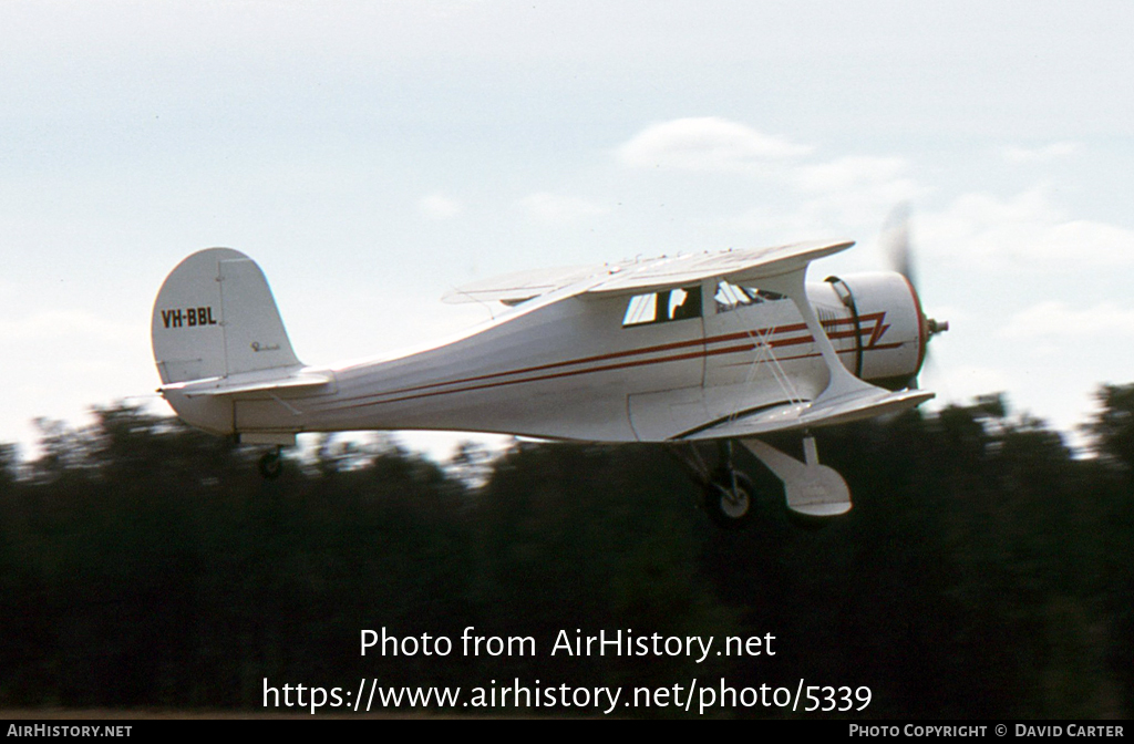 Aircraft Photo of VH-BBL | Beech D17RM | AirHistory.net #5339