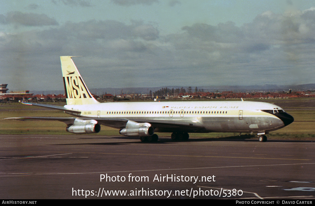 Aircraft Photo of 9V-BBA | Boeing 707-312B | Malaysia-Singapore Airlines - MSA | AirHistory.net #5380