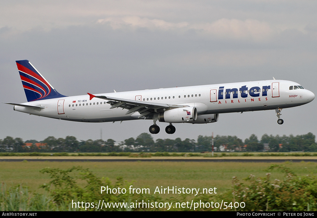 Aircraft Photo of TC-IEH | Airbus A321-231 | Inter Airlines | AirHistory.net #5400