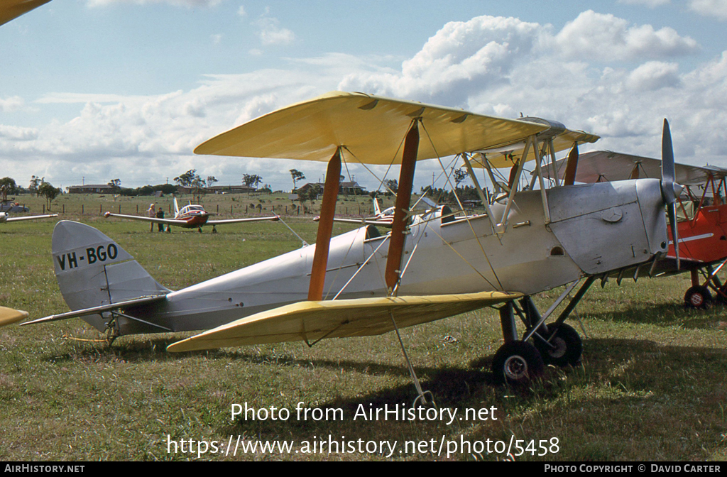 Aircraft Photo of VH-BGO | De Havilland D.H. 82A Tiger Moth | AirHistory.net #5458