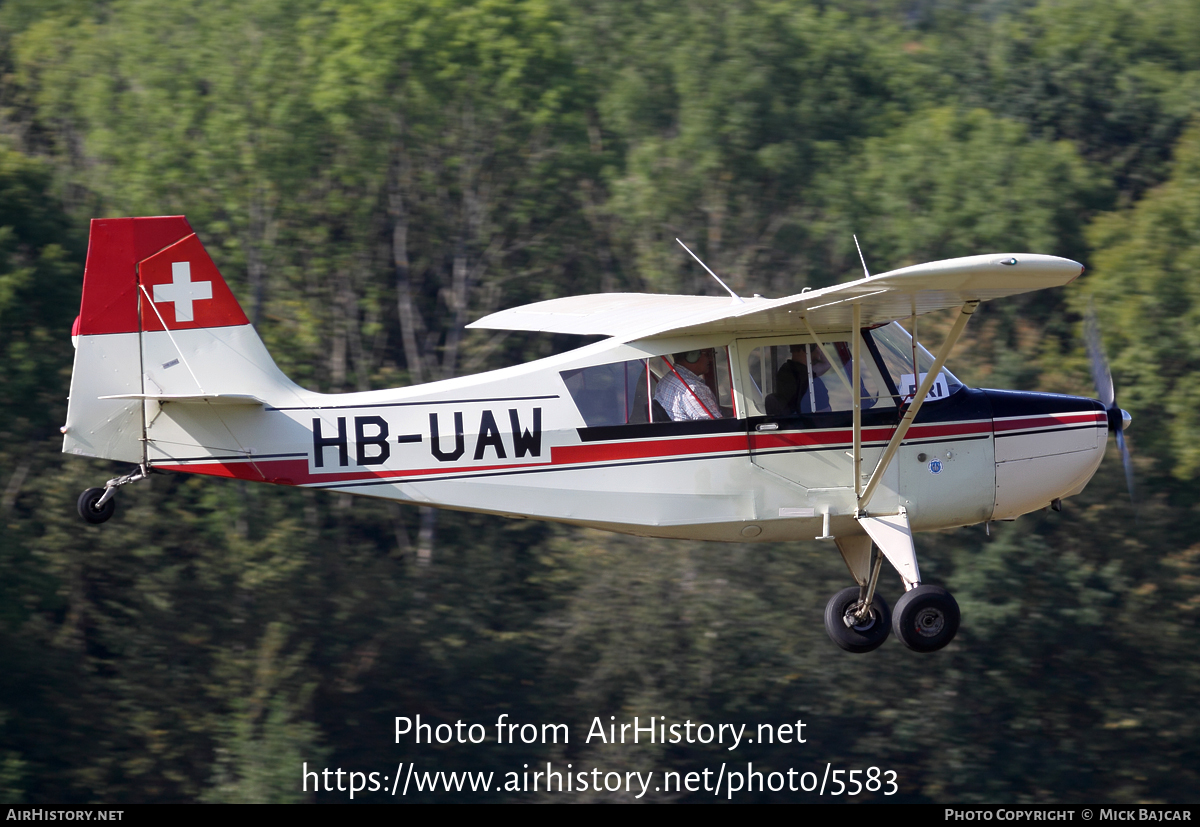 Aircraft Photo of HB-UAW | American Champion 7ECA Citabria Aurora | AirHistory.net #5583