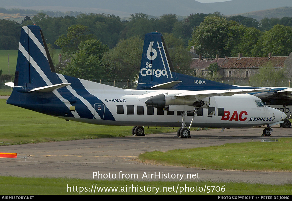 Aircraft Photo of G-BMXD | Fokker F27-500F Friendship | BAC Express Airlines | AirHistory.net #5706