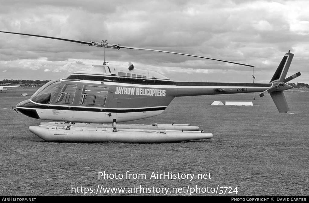 Aircraft Photo of VH-BLI | Bell 206B-2 JetRanger II | Jayrow Helicopters | AirHistory.net #5724