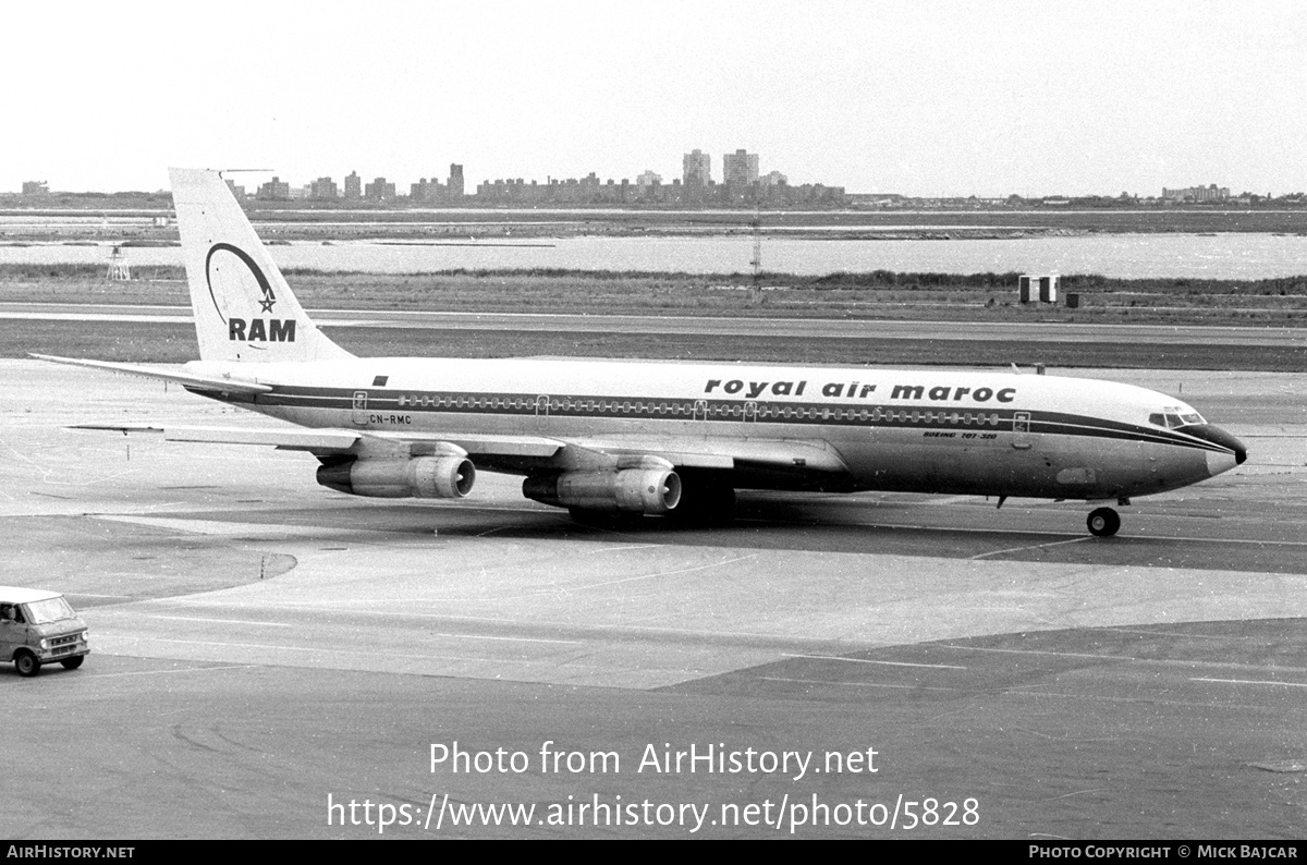 Aircraft Photo of CN-RMC | Boeing 707-351C | Royal Air Maroc - RAM | AirHistory.net #5828
