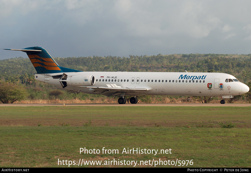 Aircraft Photo of PK-MJD | Fokker 100 (F28-0100) | Merpati Nusantara Airlines | AirHistory.net #5976