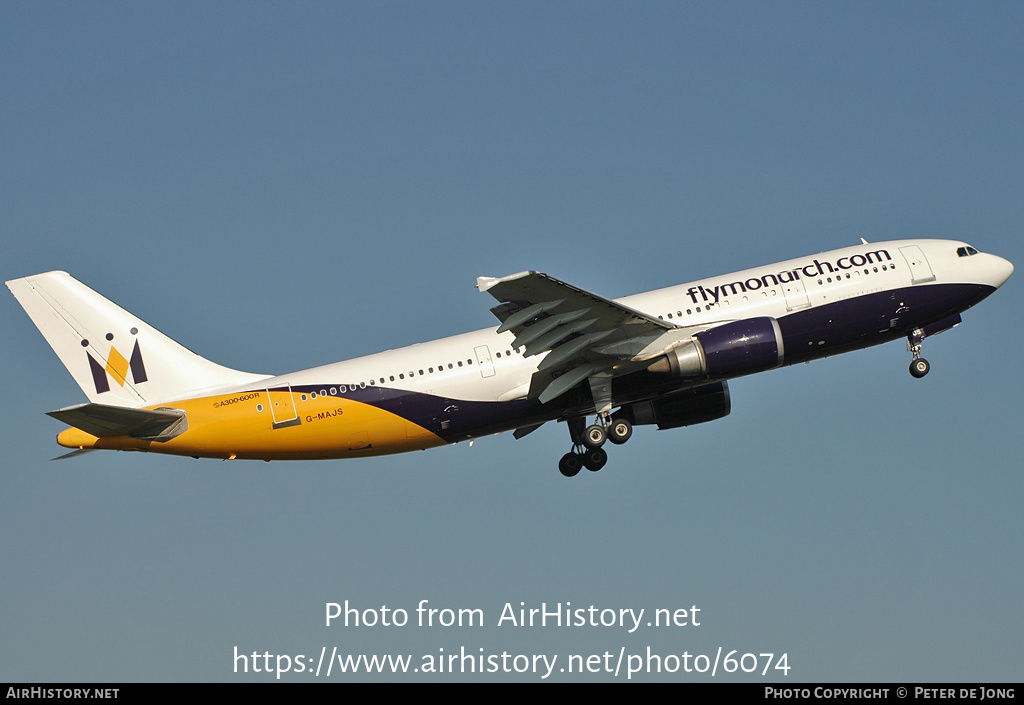 Aircraft Photo of G-MAJS | Airbus A300B4-605R | Monarch Airlines | AirHistory.net #6074