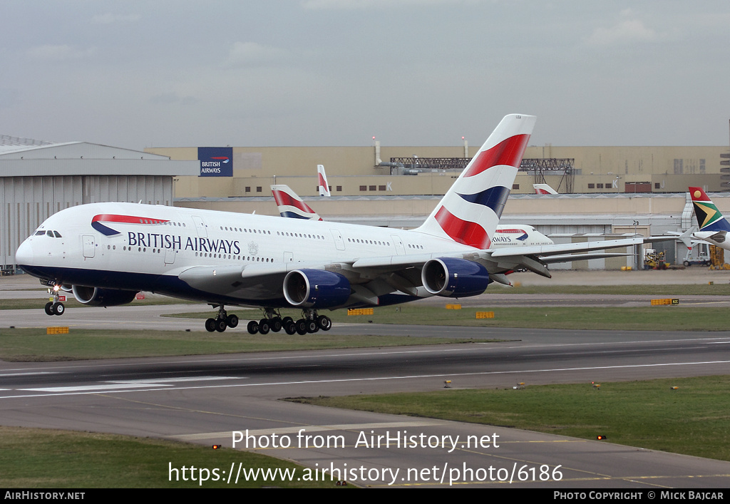 Aircraft Photo of G-XLEA | Airbus A380-841 | British Airways | AirHistory.net #6186