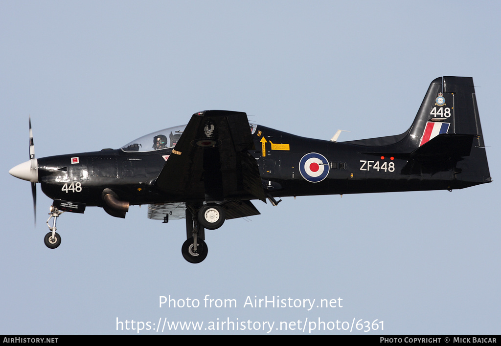 Aircraft Photo of ZF448 | Short S-312 Tucano T1 | UK - Air Force | AirHistory.net #6361